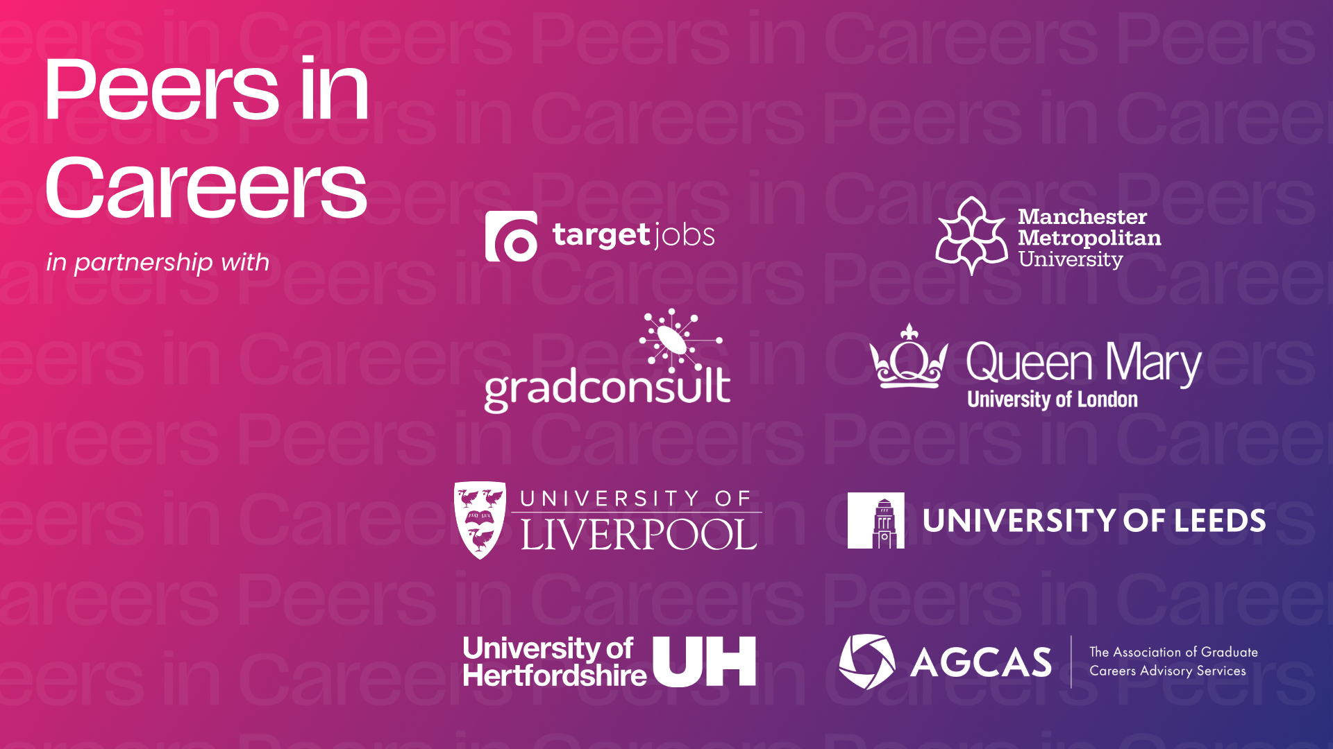 Peers in Careers Partner Logos Peers in Careers Partner Logos